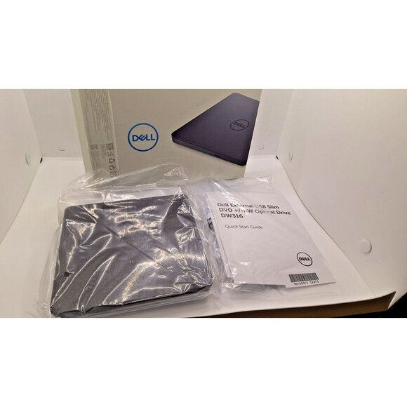 Dell USB Slim DVD CD External Drive DW316 RW - NEW +  SEALED‎ - - Picture 4 of 8